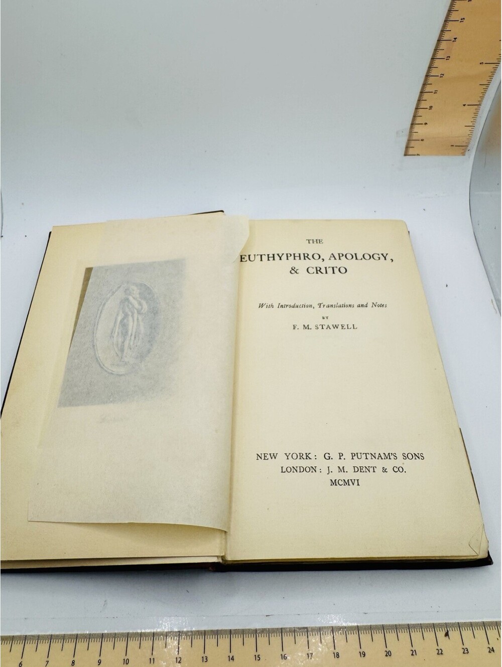1906 hardcover edition of Euthyphro, Apology, and Crito